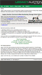 Mobile Screenshot of legacyauctionservices.com